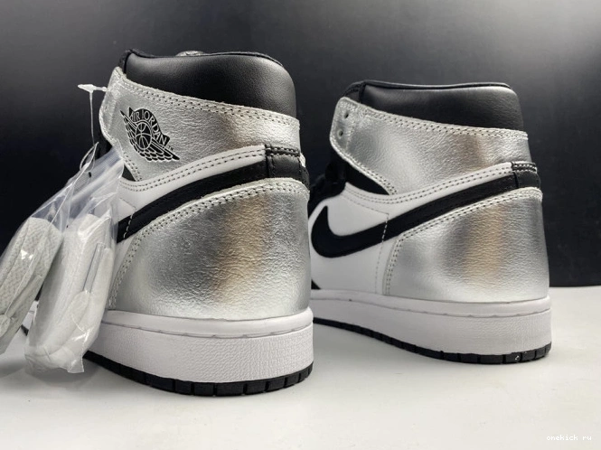 Rep Onekick WMNS JORDAN TOE HIGH AIR SILVER 1 CD0461-001 OG 0808